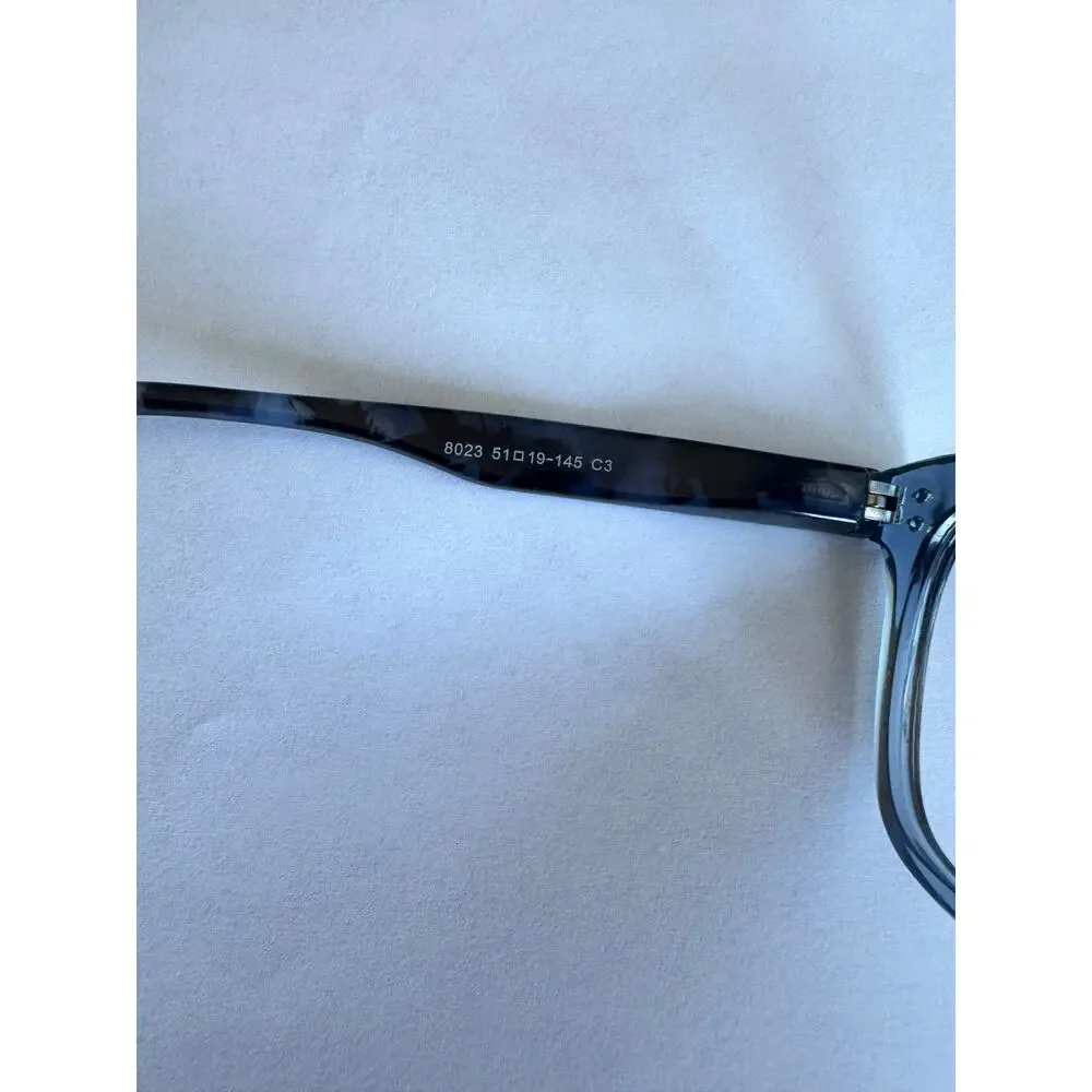 Blue Light Glasses Frame Only Rectangular Tortoise Fade Unisex 51-19-145